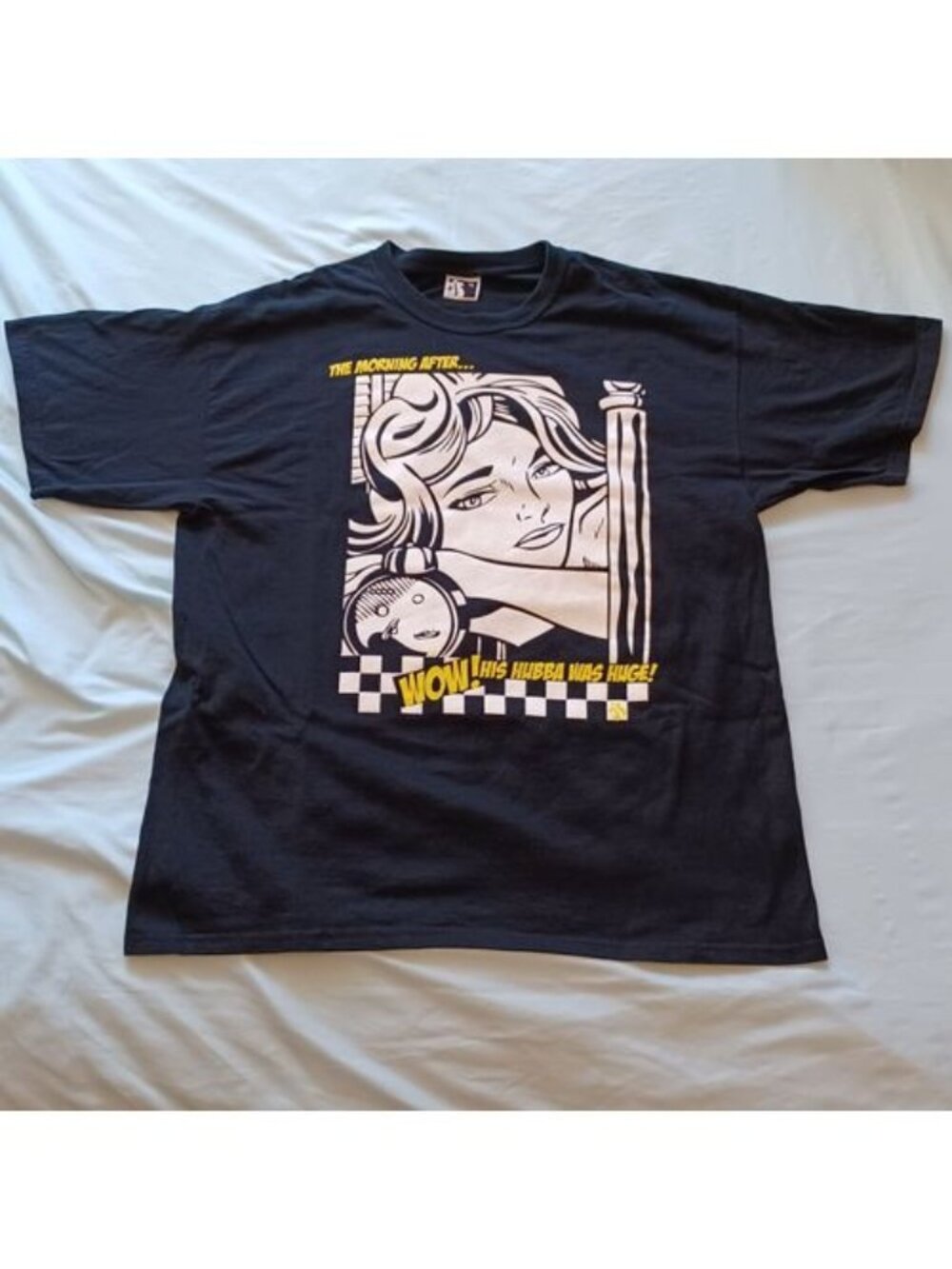 Vintage Y2K Roy Lichtenstein Blonde Waiting T-Shirt Adult Size XL Pop Art
